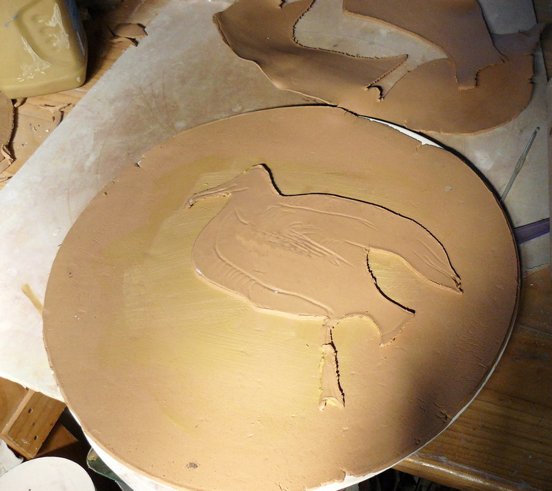 I then added an albatross shaped piece of clay. I had totally forgotten about taking photos at this stage.