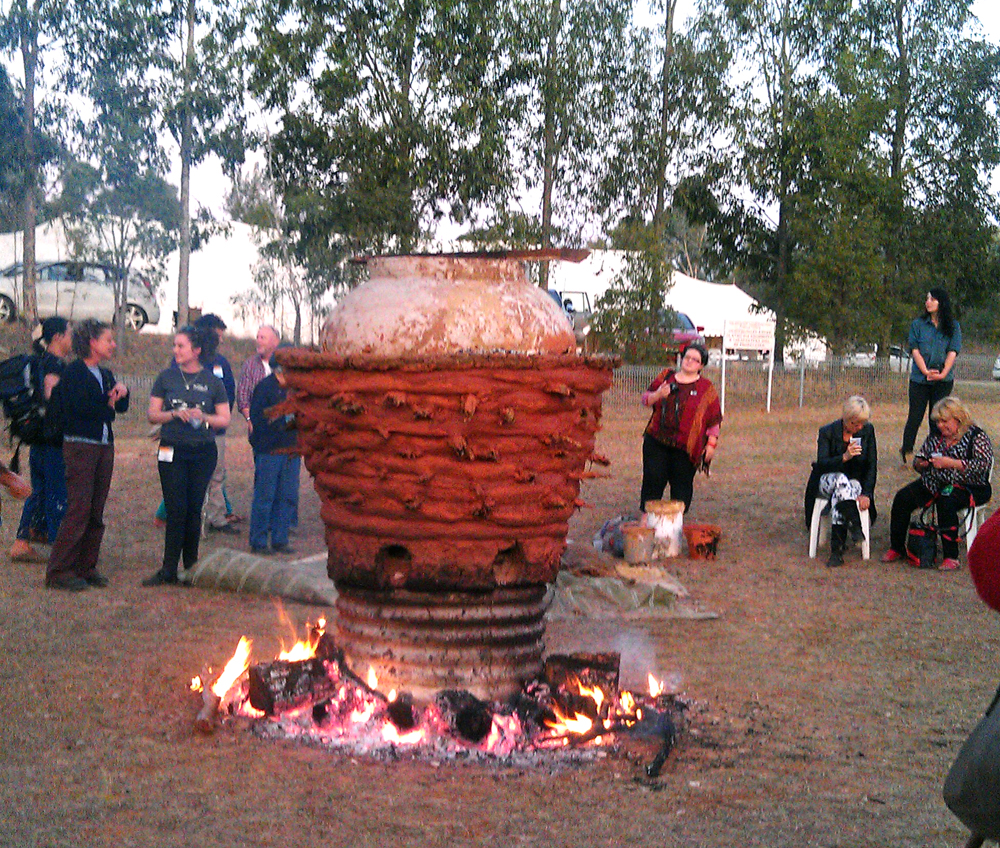 performance firing of the giant pot