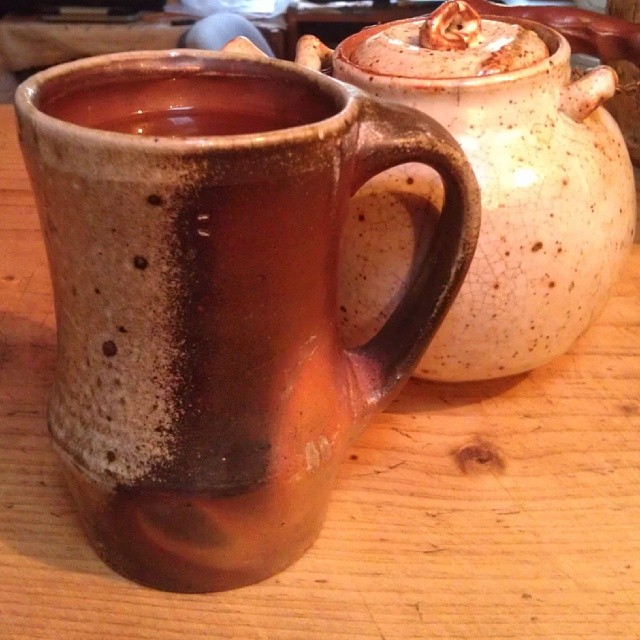 Dustin Fowler cup and Lynda Fraser Teapot